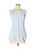 Chelsea And Walker 100% Polyester Blue Sleeveless Top Size 8 - photo 1