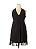 H&M 100% Polyester Black Casual Dress Size 14 - photo 1