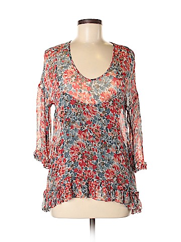 Ella Moss 3/4 Sleeve Silk Top (view 1)