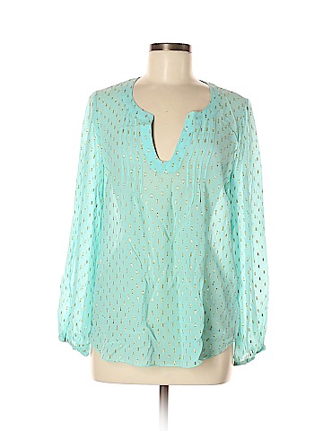 Lilly Pulitzer Long Sleeve Silk Top (view 1)