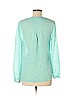 Lilly Pulitzer Blue Long Sleeve Silk Top Size M - photo 2