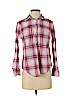 St. John's Bay 100% Cotton Red Long Sleeve Button-Down Shirt Size S (petite) - photo 1