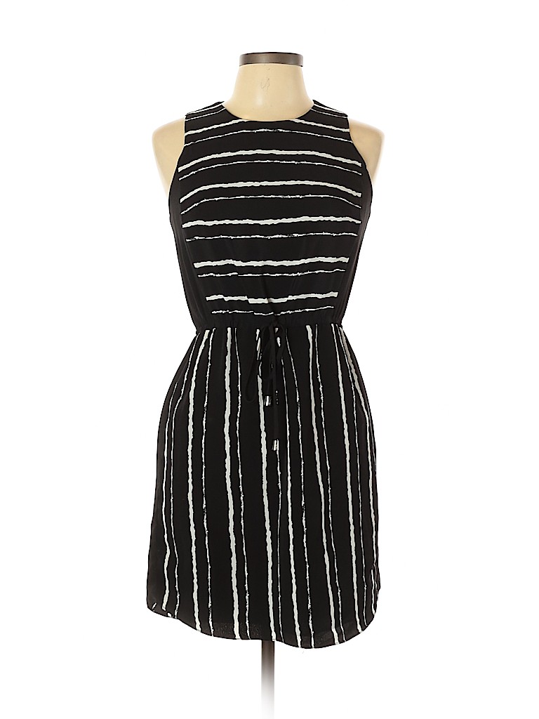 Vince Camuto 100% Polyester Black Casual Dress Size 6 (petite) - photo 1