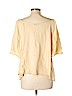 Zara 100% Cotton Tan 3/4 Sleeve Top Size M - photo 2
