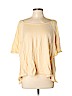 Zara 100% Cotton Tan 3/4 Sleeve Top Size M - photo 1