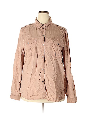 American Eagle Outfitters Long Sleeve Button-Down Shirt (view 1)