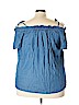Ann Taylor LOFT Blue Short Sleeve Top Size XXL - photo 2