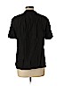 Talbots 100% Linen Black Short Sleeve Blouse Size L - photo 2