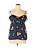 American Eagle Outfitters Blue Sleeveless Blouse Size L - photo 1