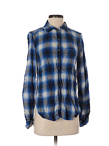 American Eagle Outfitters Long Sleeve Button-Down Shirt (view 1)