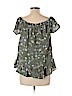 Charming Charlie 100% Polyester Green Short Sleeve Blouse Size L - photo 2