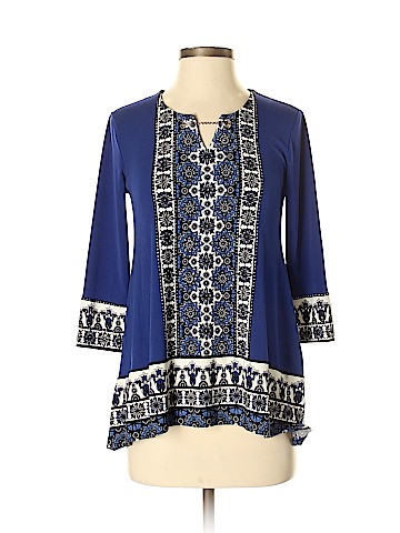 JM Collection 3/4 Sleeve Top (view 1)