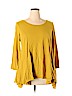 t.la Yellow 3/4 Sleeve Top Size XL - photo 1
