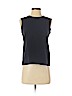 The J. Peterman Co. 100% Silk Blue Sleeveless Silk Top Size P (petite) - photo 1