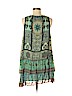 Hemant And Nandita 100% Silk Green Casual Dress Size M - photo 2