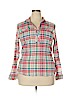 Gap Outlet 100% Cotton Red Long Sleeve Button-Down Shirt Size XXL - photo 1