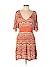 BCBGMAXAZRIA Orange Casual Dress Size L - photo 1