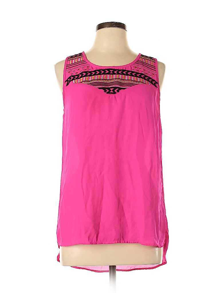 My Michelle 100% Polyester Pink Sleeveless Blouse Size L - photo 1