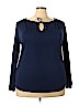 Ann Taylor Blue Long Sleeve Top Size XXL - photo 1