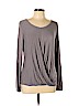 Cupio Gray Long Sleeve Top Size L - photo 1