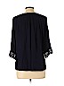 Daniel Rainn 100% Rayon Blue 3/4 Sleeve Top Size L - photo 2