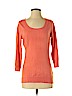 New York & Company 100% Cotton Orange Pullover Sweater Size S - photo 1