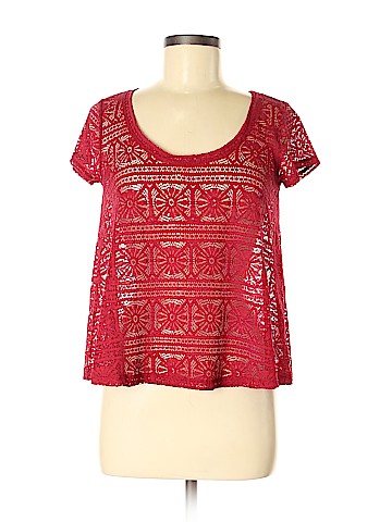 American Eagle Outfitters Short Sleeve Blouse (view 1)