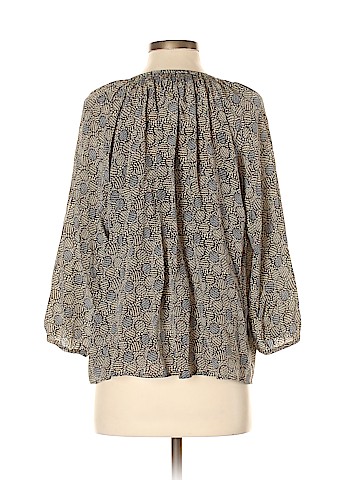 Tucker Long Sleeve Silk Top (view 2)