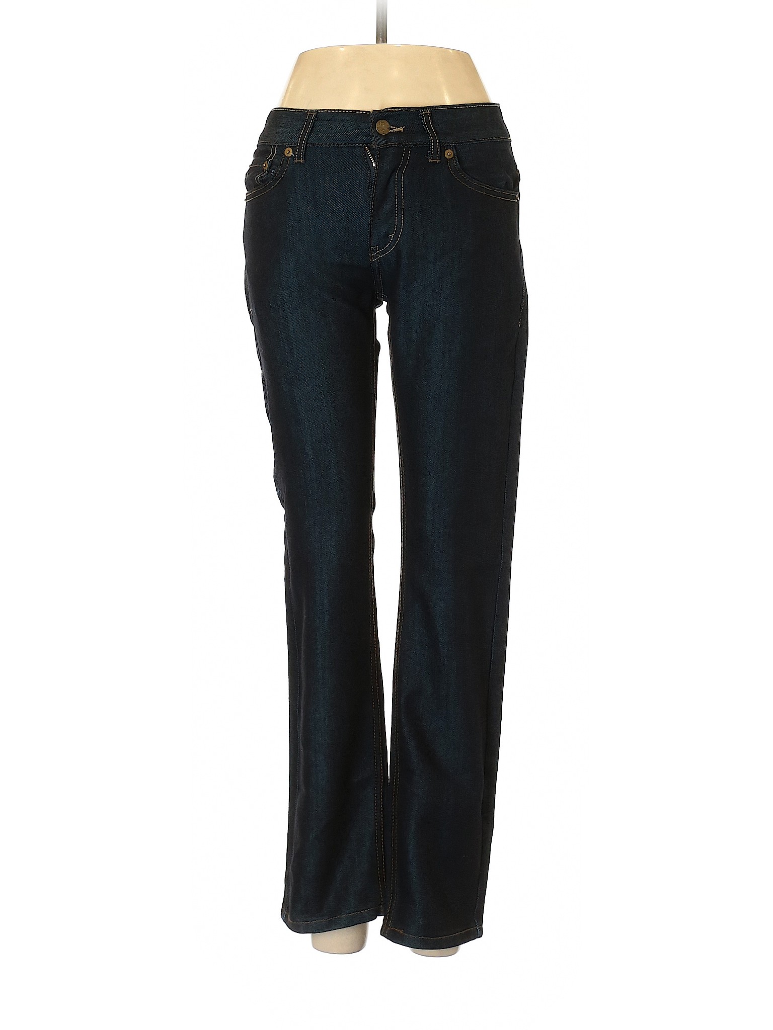 Levi's Solid Blue Jeans 27 Waist - 88% off | thredUP
