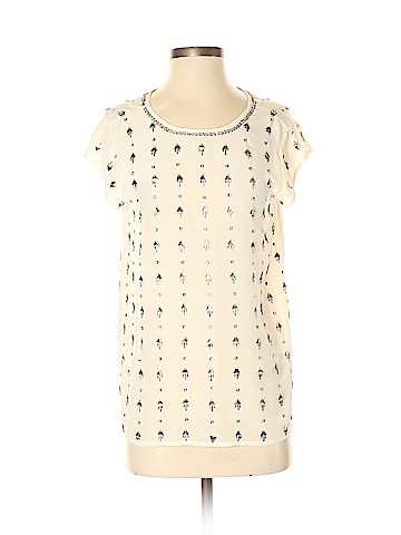 Joie Short Sleeve Silk Top (view 1)