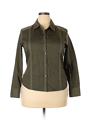 A Line Long Sleeve Button-Down Shirt (view 1)