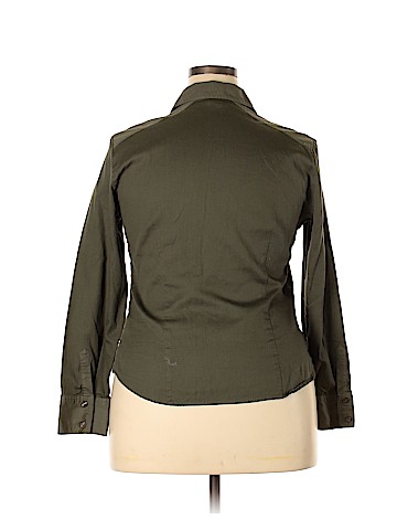 A Line Long Sleeve Button-Down Shirt (view 2)