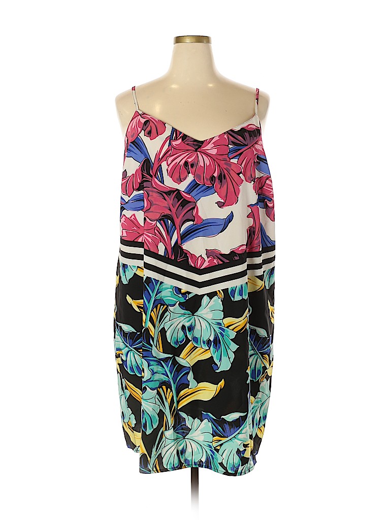 ASOS 100% Polyester Blue Casual Dress Size 18 - photo 1