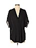 Vince. 100% Silk Black 3/4 Sleeve Silk Top Size S - photo 1