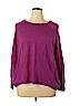 Eileen Fisher 100% Linen Purple Pullover Sweater Size XL - photo 1