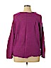 Eileen Fisher 100% Linen Purple Pullover Sweater Size XL - photo 2