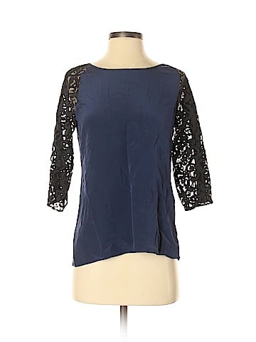 Parker 3/4 Sleeve Silk Top (view 1)