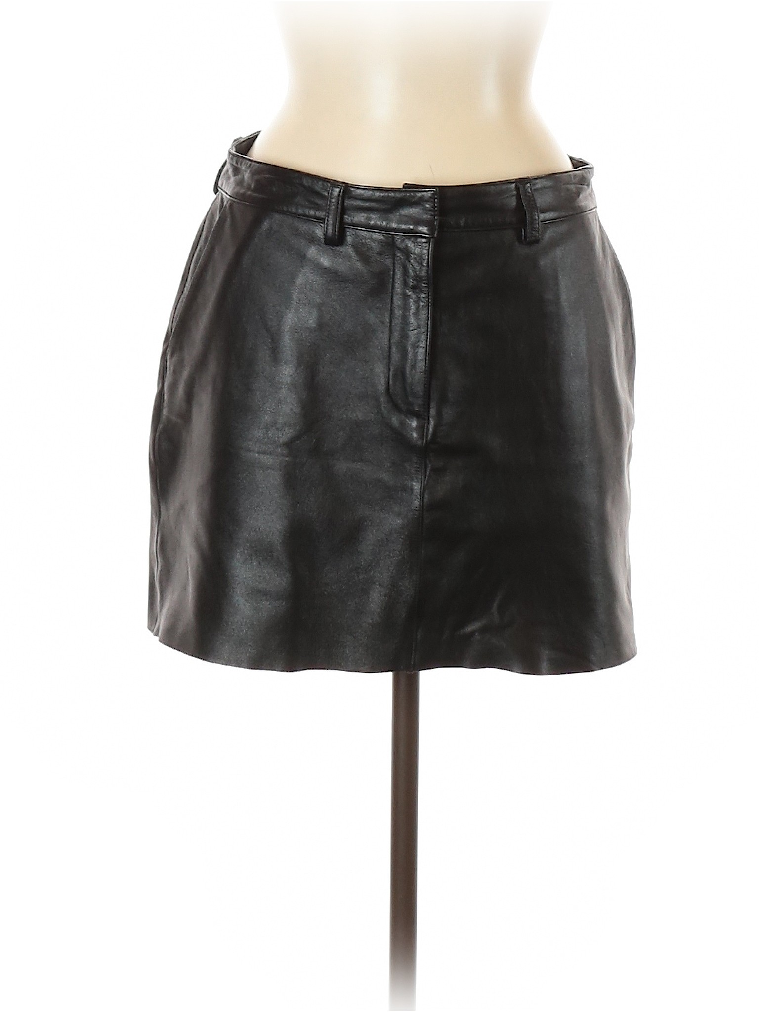 Wilsons Leather Maxima Women Black Leather Skirt 10 | eBay