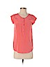 Joie 100% Silk Pink Short Sleeve Silk Top Size XS - photo 1