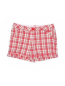red khaki shorts
