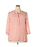 Ann Taylor LOFT 100% Polyester Orange 3/4 Sleeve Blouse Size XL - photo 1
