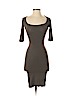 James Perse Gray Casual Dress Size XS (0) - photo 1