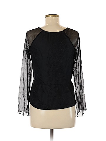 Rebecca Taylor Long Sleeve Silk Top (view 2)