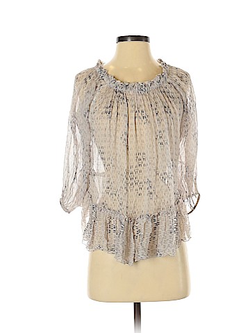 Rebecca Taylor 3/4 Sleeve Silk Top (view 1)