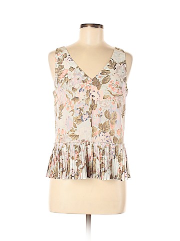 Rebecca Taylor Sleeveless Silk Top (view 1)