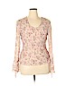 My Michelle Pink Long Sleeve Blouse Size XL - photo 1