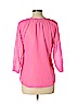 Candie's 100% Polyester Pink 3/4 Sleeve Blouse Size L - photo 2