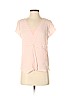 Rebecca Taylor 100% Rayon Pink Short Sleeve Blouse Size 2 - photo 1