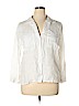 Zara Ivory Long Sleeve Button-Down Shirt Size XL - photo 1