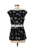 BCBGMAXAZRIA Black Short Sleeve Blouse Size M - photo 2